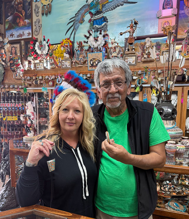 Authentic Native American Jewelry Artist and Tanya Harris